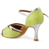 Chaussures de danse Rummos "Selma" Cuir vert et argent