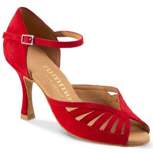 Chaussures de danse Rummos "Stella" nubuck rouge