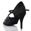 Chaussures de danse Label Latin "Diamond" satin noir