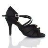 Chaussures de danse Label Latin "Diamond" satin noir