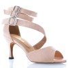 Chaussures de danse Label Latin "Isabella" satin rose