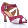 Chaussures de danse Label Latin "Monica" satin bordeaux