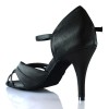 Chaussures de danse Label Latin "Natalia" satin noir