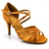 Chaussures de danse Label Latin "Natalia" satin tan