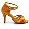 Chaussures de danse Label Latin"On 1" satin tan