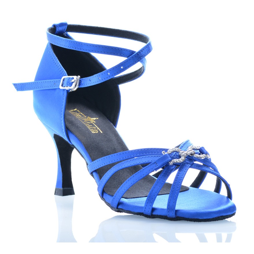 Chaussures de danse Label Latin"On 2" bleu royal