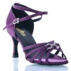 Chaussures de danse Label Latin "On 2" satin violet