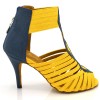 Chaussures de danse Label Latin "Oxana" simili cuir jaune