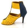 Chaussures de danse Label Latin "Oxana" simili cuir jaune