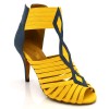 Chaussures de danse Label Latin "Oxana" simili cuir jaune