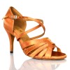 Chaussures de danse Label Latin "Rava" satin tan