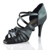 Chaussures de danse Label Latin "Rosita" satin noir