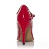 Chaussures de danse Label Latin "Scala" simili cuir vermis et cuir imitation peau de serpent rouge