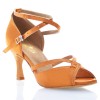 Chaussures de danse Label Latin "Varda" satin tan